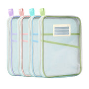 4 Pcs A4 Clear Zipper File Storage Bags Large Capacity