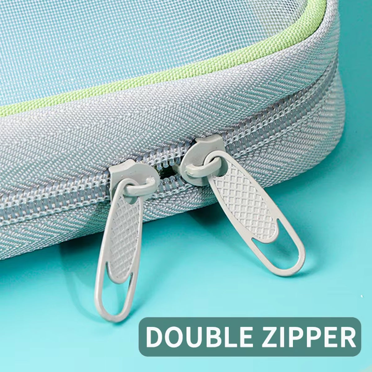 4 Pcs A4 Clear Zipper File Storage Bags Large Capacity