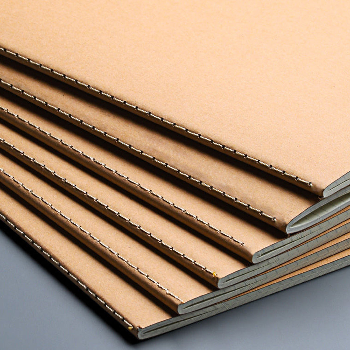 12 Pcs Kraft Paper Notebooks Blank Grid and Lined Brown Covers