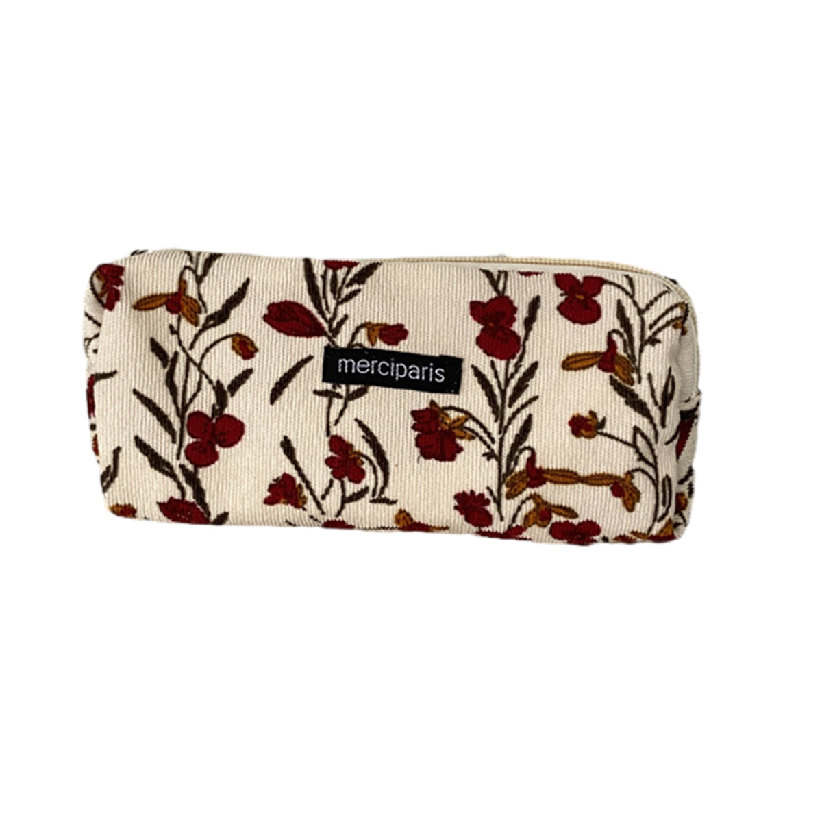 Pencil Case Organiser Bag Large Capacity Corduroy Zipper