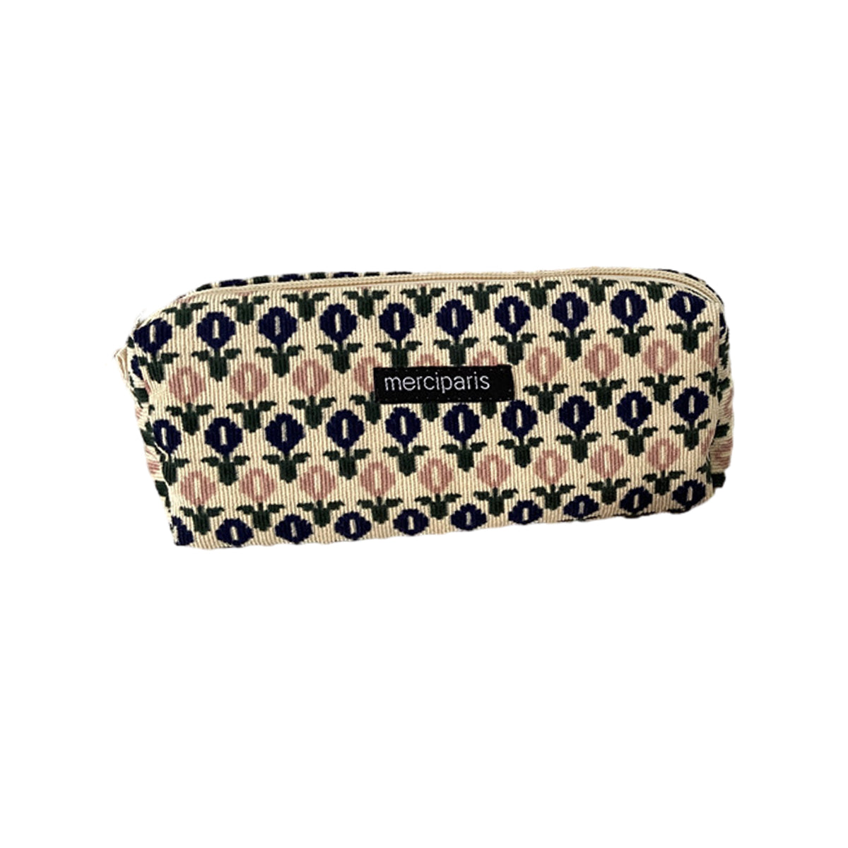 Pencil Case Organiser Bag Large Capacity Corduroy Zipper