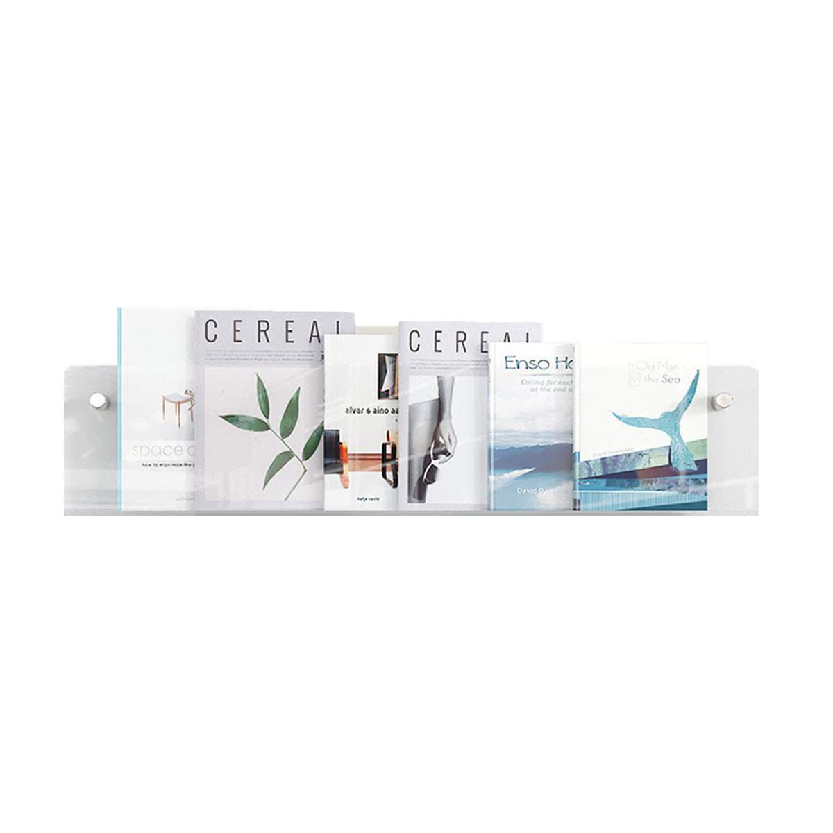 Wall-Mount Acrylic Storage Rack Floating Shelf