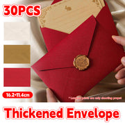 30 Pcs Linen Envelopes 250gsm for Wedding Invites