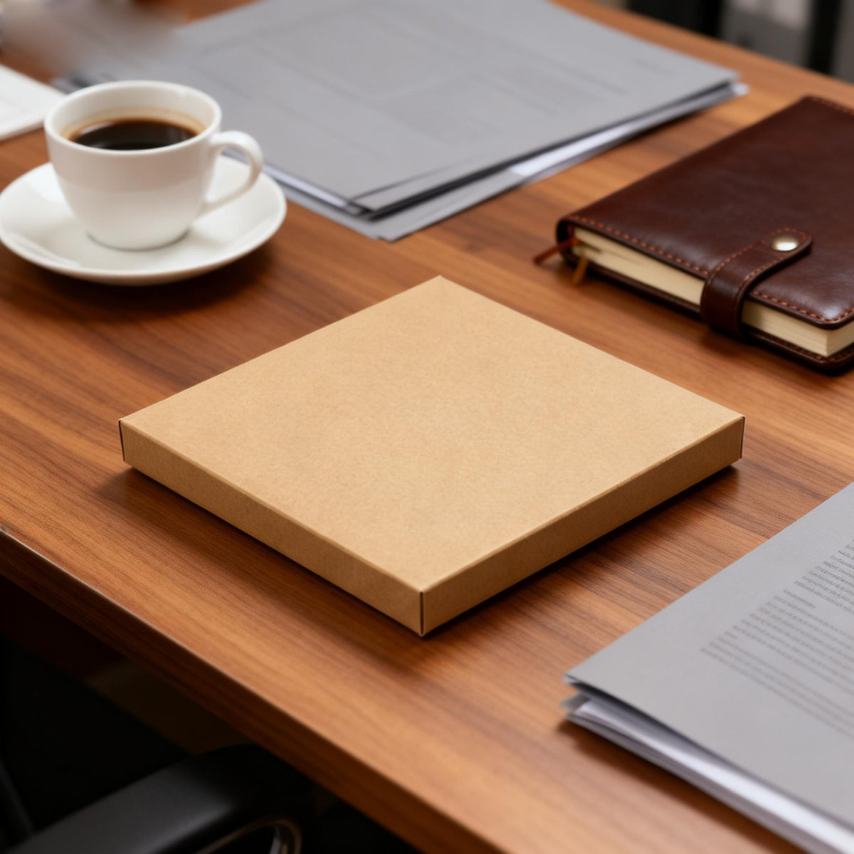 50pcs Brown Kraft Paper Shipping Boxes 2 Sizes