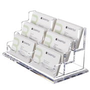 Acrylic Business Card Holder Multi Layer Organizer