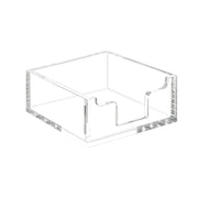 Clear Acrylic 4 Inch Sticky Note Holder Organizer for Desk