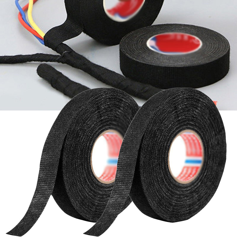 4 Pcs 19mm x 15m Adhesive Cloth Fabric Harness Tape for Car