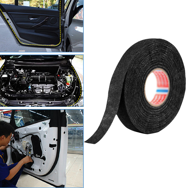 4 Pcs 19mm x 15m Adhesive Cloth Fabric Harness Tape for Car