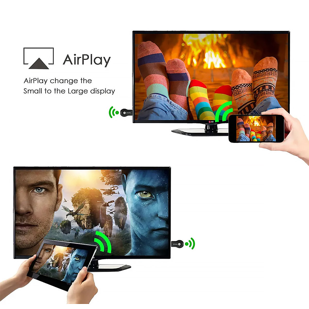 AnyCast WiFi HDMI TV Stick 1080P Full HD Mirror