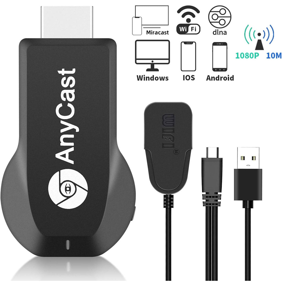 AnyCast WiFi HDMI TV Stick 1080P Full HD Mirror