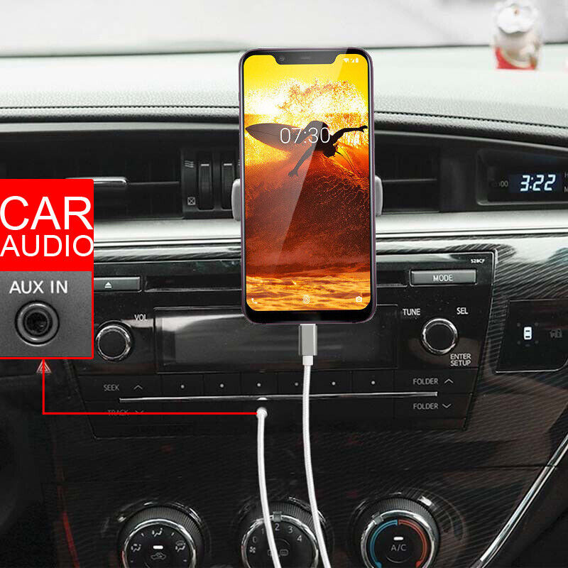 Lightning to 3.5mm Aux Audio Cable 1m
