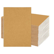 20 Pcs Kraft Paper Notebooks Lined Pages Stitched Binding