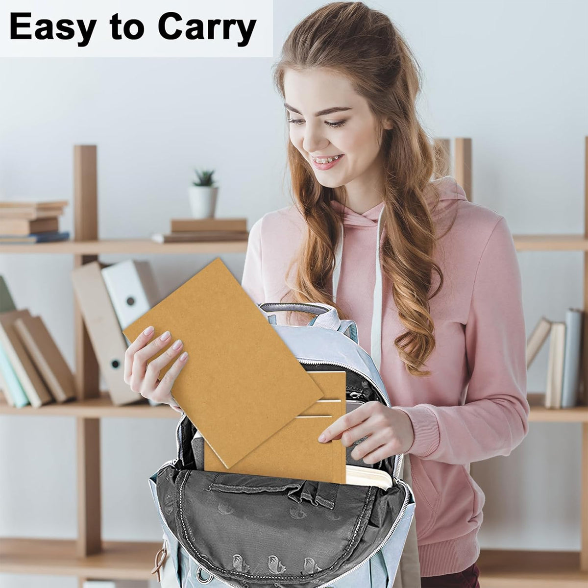 20 Pcs Kraft Paper Notebooks Lined Pages Stitched Binding