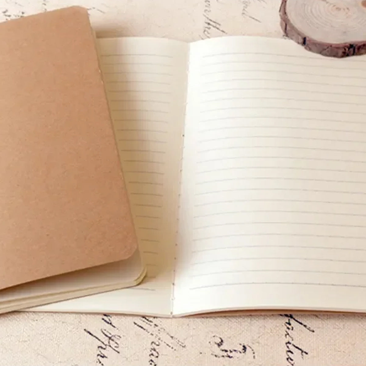 20 Pcs Kraft Paper Notebooks Lined Pages Stitched Binding