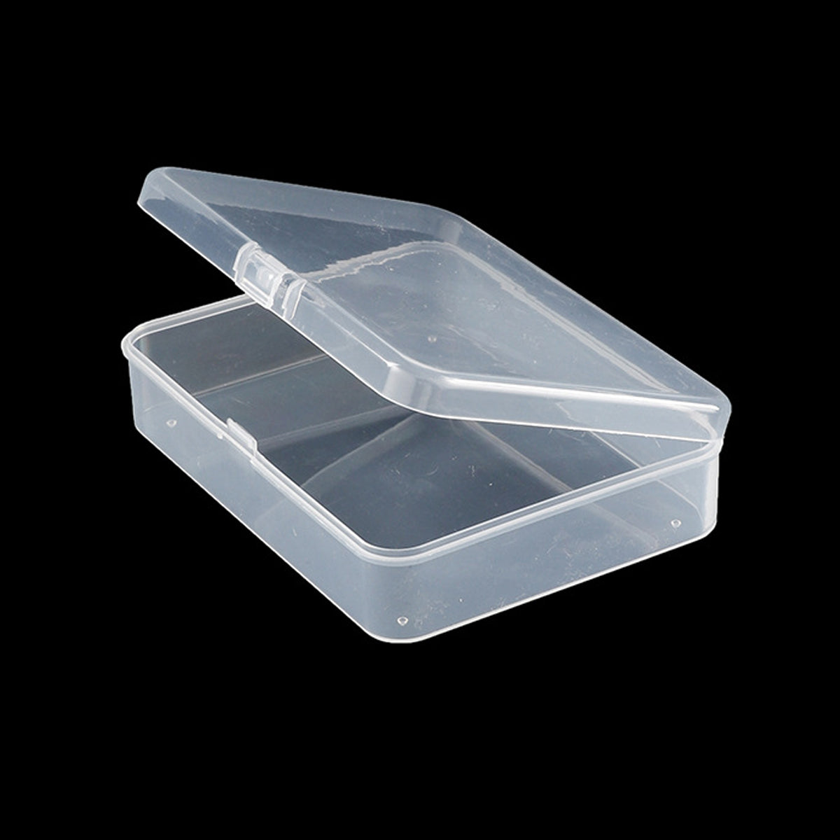 10 Pcs Clear PP Plastic Storage Boxes with Lid