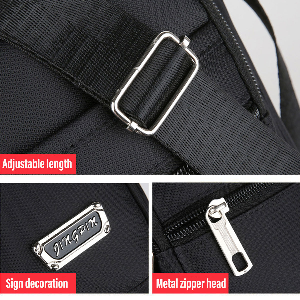 Men's Crossbody Bag Polyester Travel Messenger