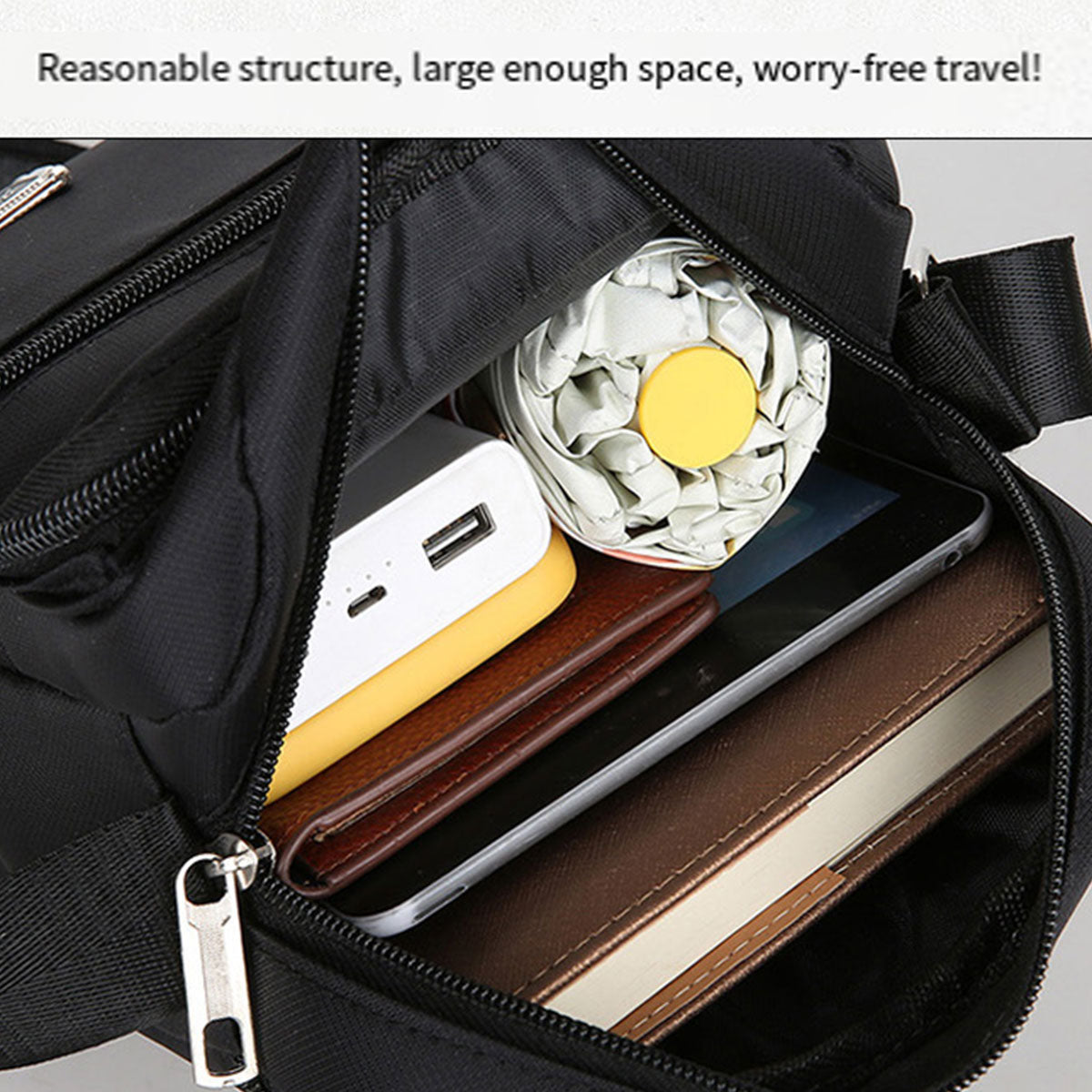 Men's Crossbody Bag Polyester Travel Messenger