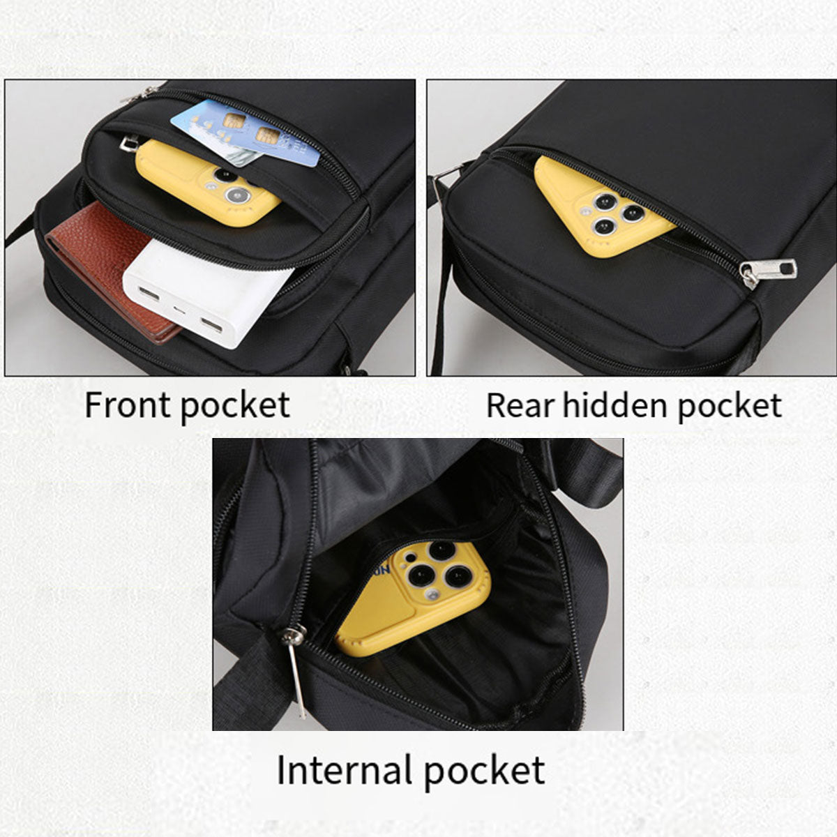 Men's Crossbody Bag Polyester Travel Messenger
