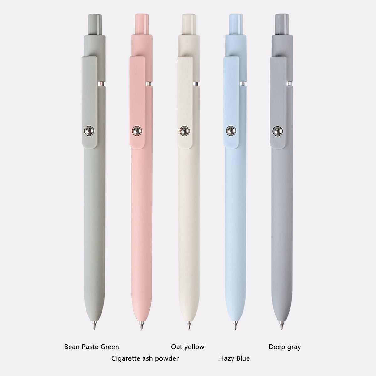 5 Pcs Press Gel Pens Smooth Writing Office School Use