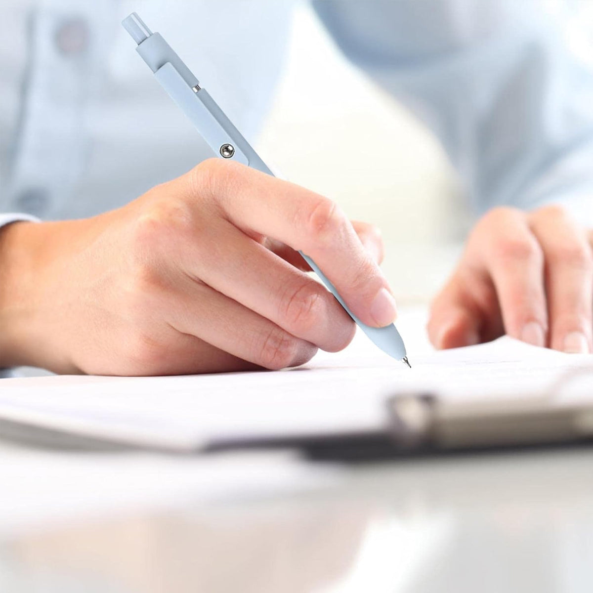 5 Pcs Press Gel Pens Smooth Writing Office School Use