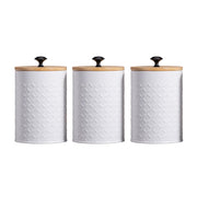 3pcs Airtight Canister Set with Bamboo Lids