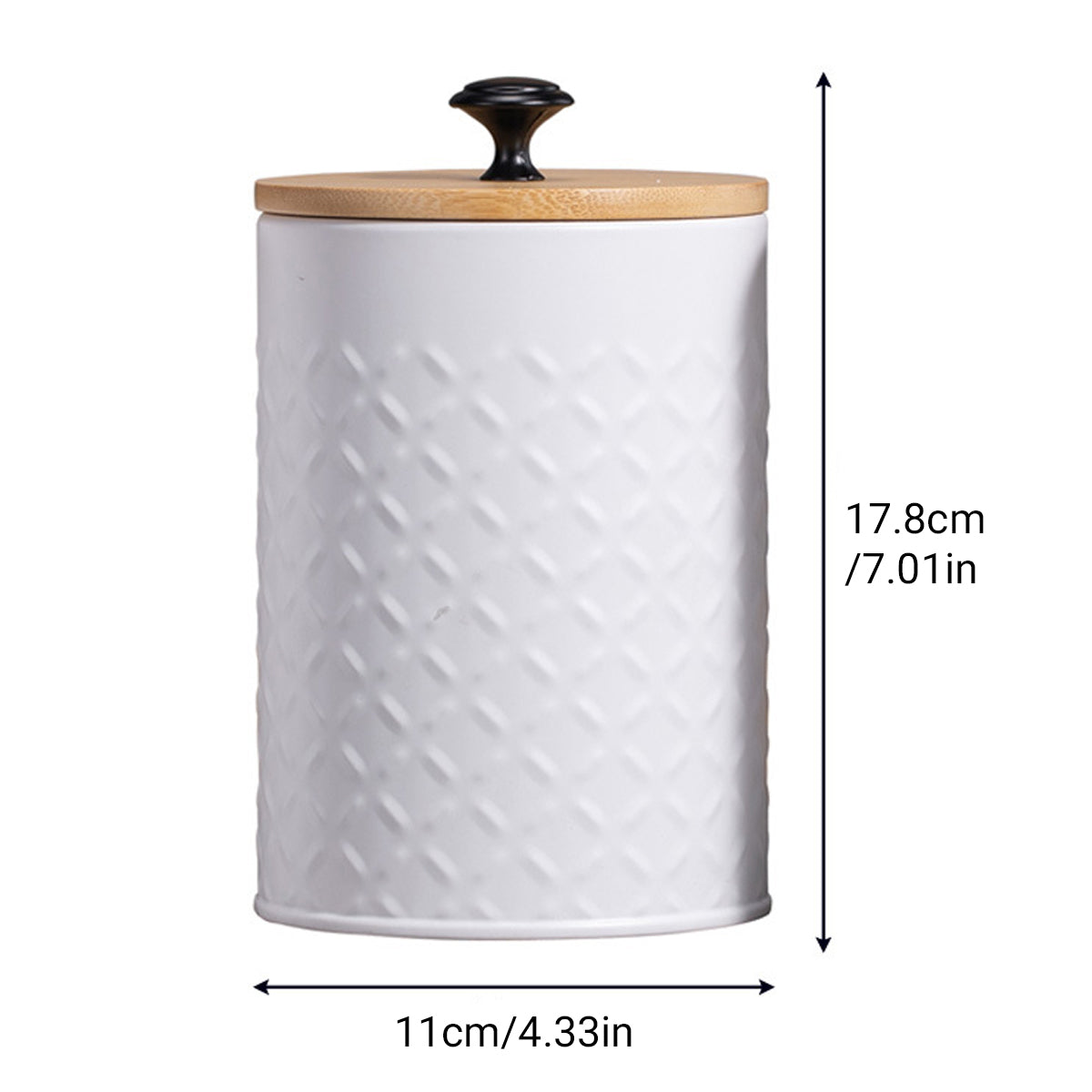 3pcs Airtight Canister Set with Bamboo Lids