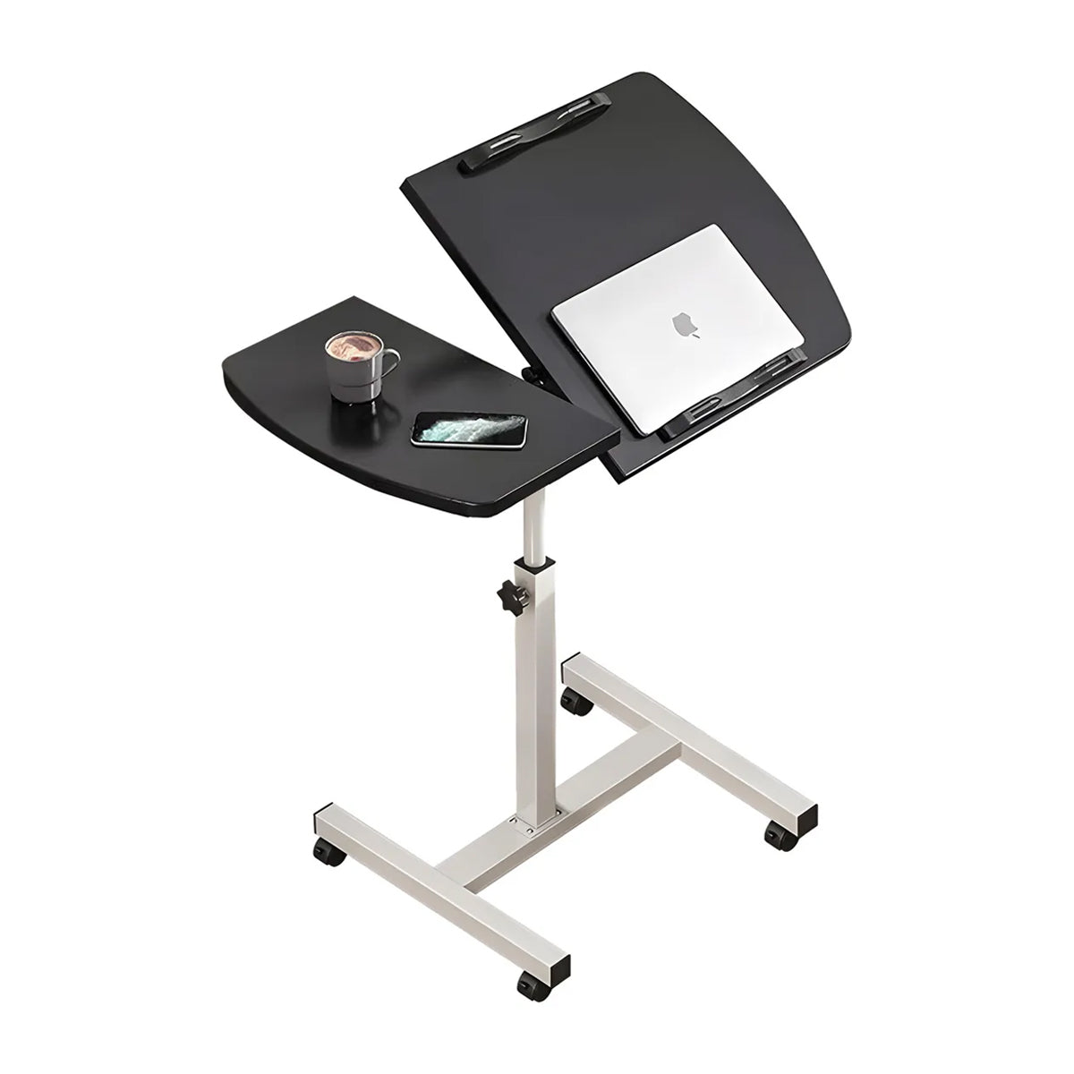 Adjustable Bedside Laptop Desk Foldable Wheeled