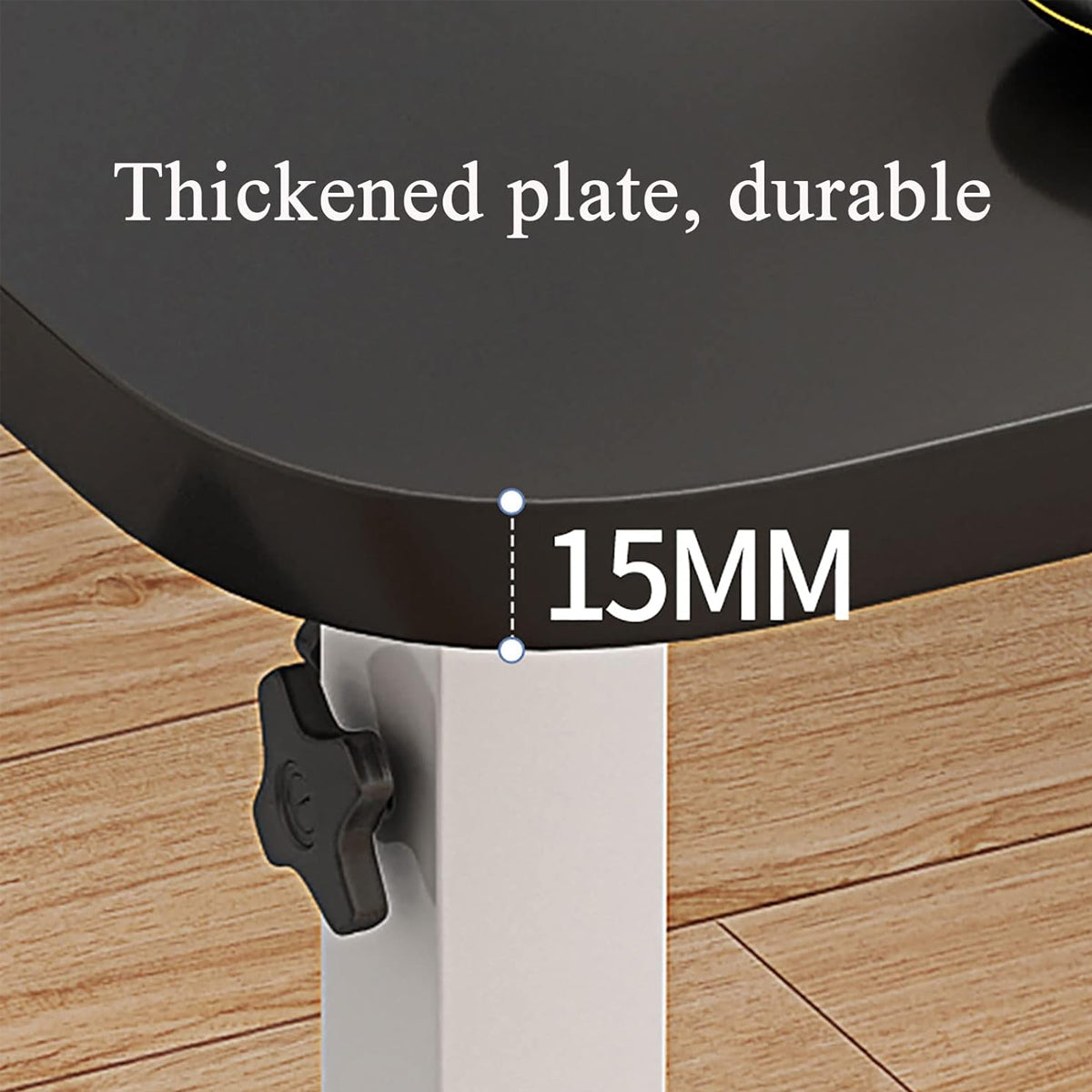 Adjustable Bedside Laptop Desk Foldable Wheeled
