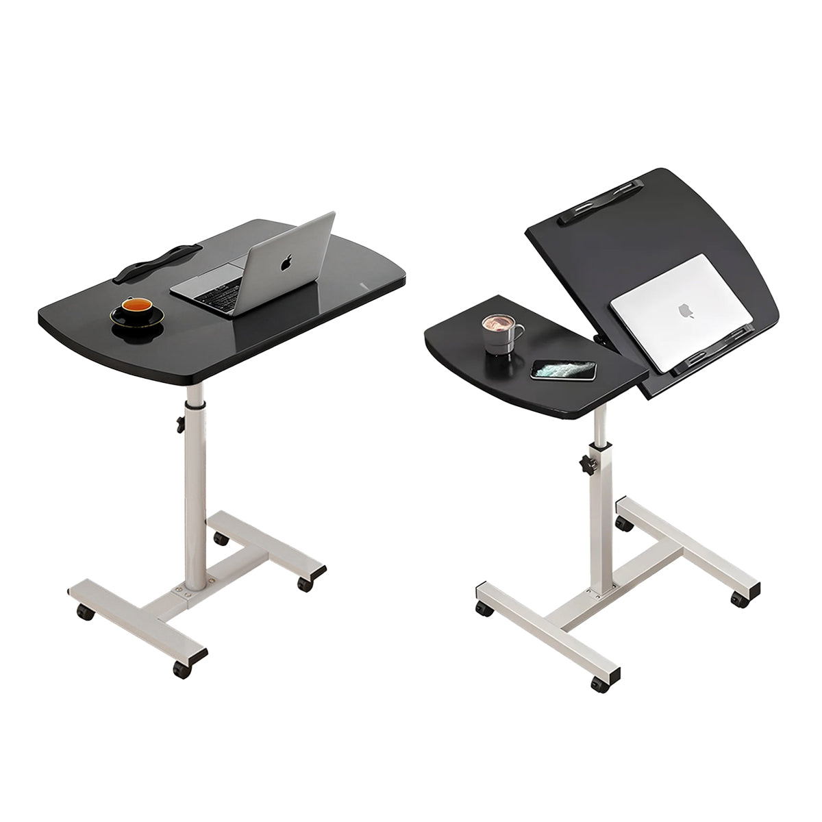 Adjustable Bedside Laptop Desk Foldable Wheeled
