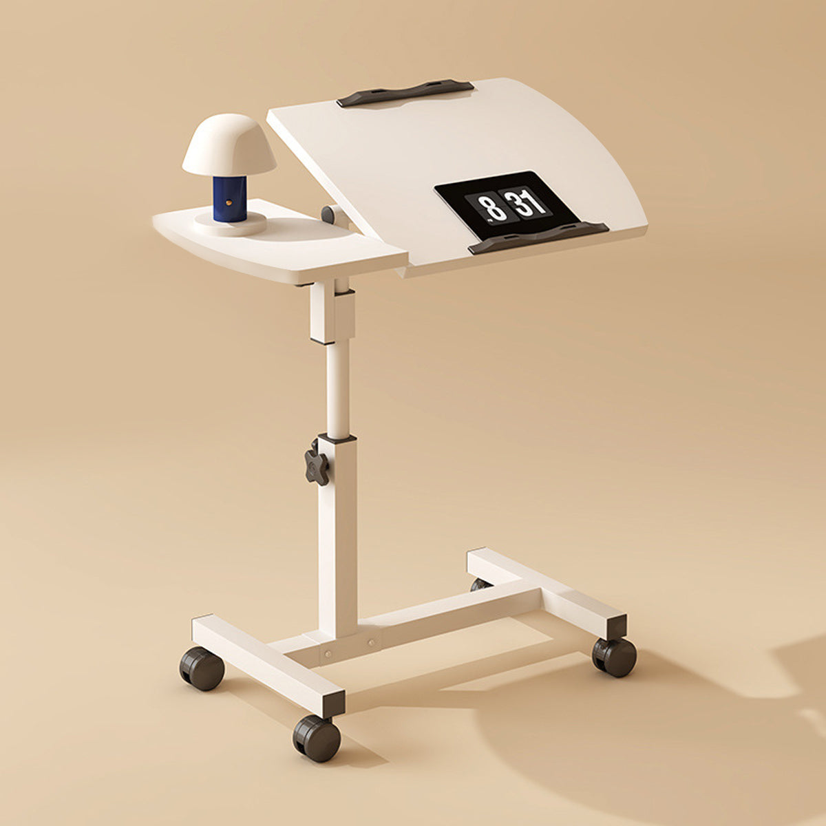 Adjustable Laptop Desk Bedside Folding Table with Tiltable Top