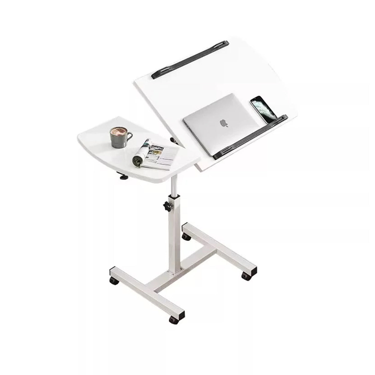 Adjustable Laptop Desk Bedside Folding Table with Tiltable Top