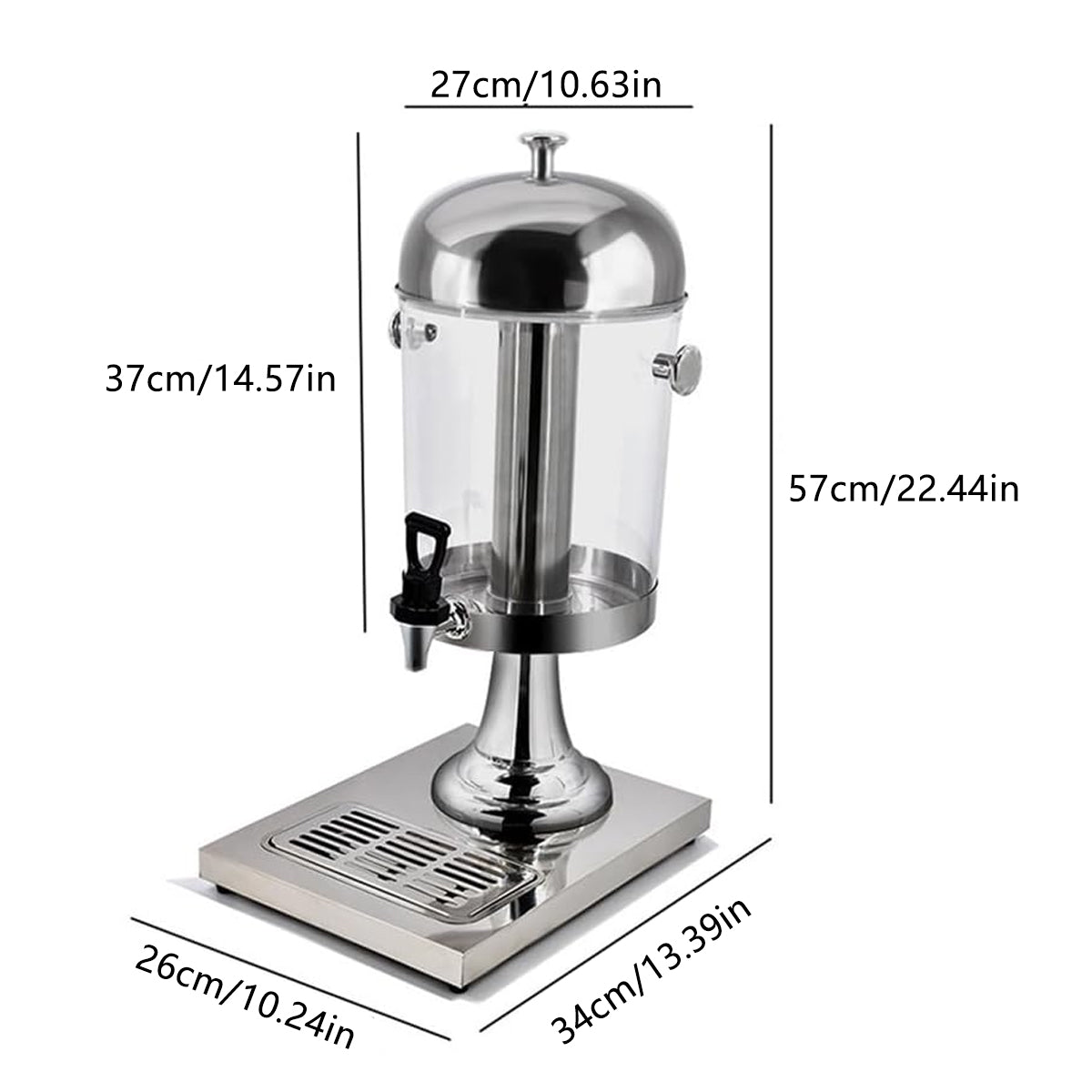 8L Stainless Steel Cold Beverage Juice Dispenser