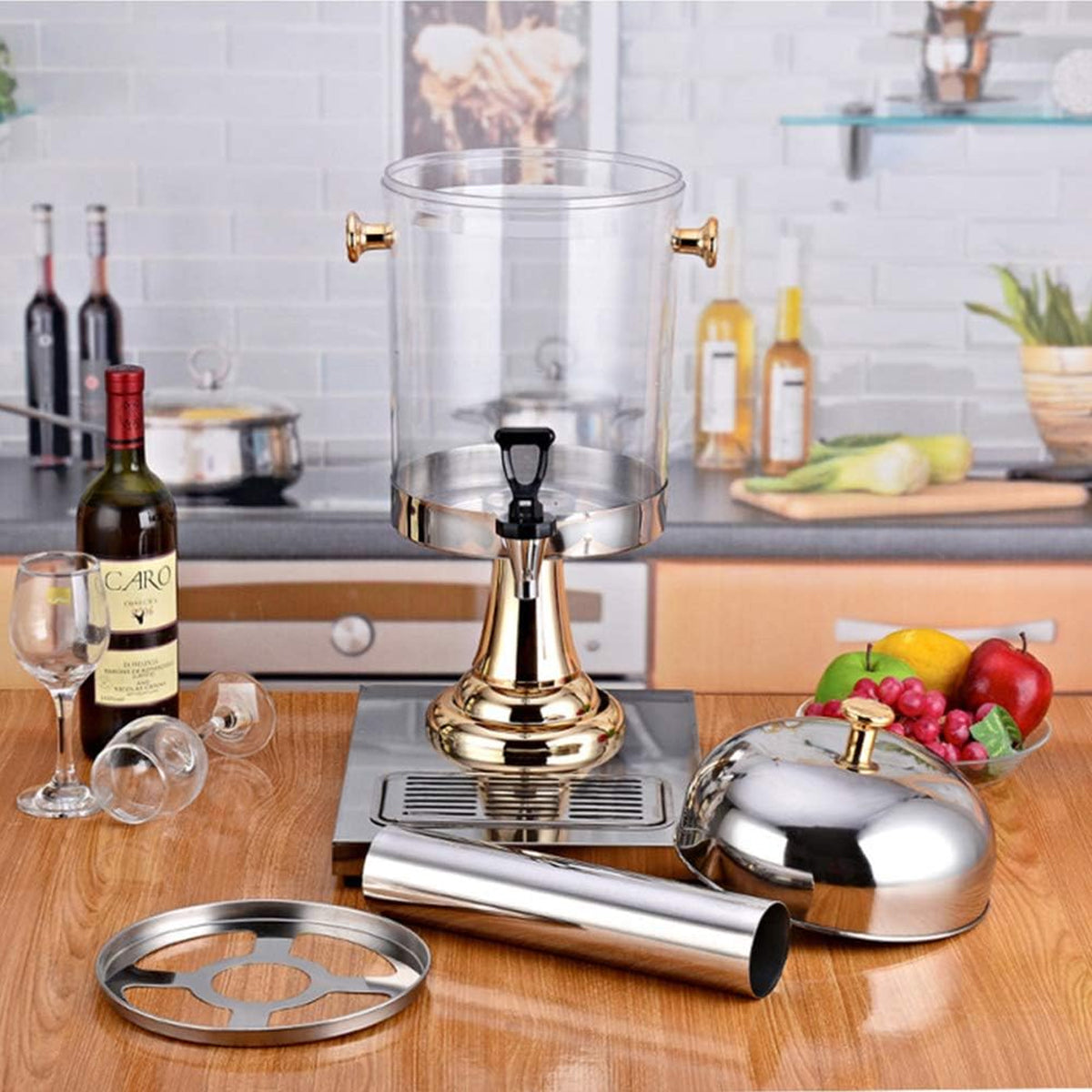 8L Stainless Steel Cold Beverage Juice Dispenser