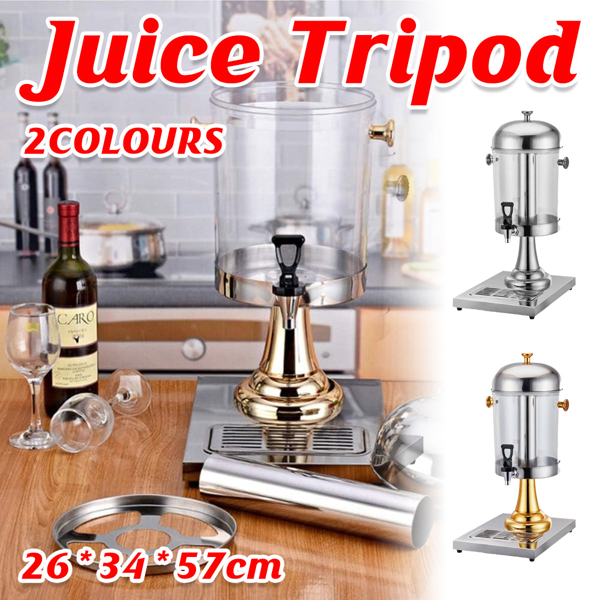 8L Stainless Steel Cold Beverage Juice Dispenser