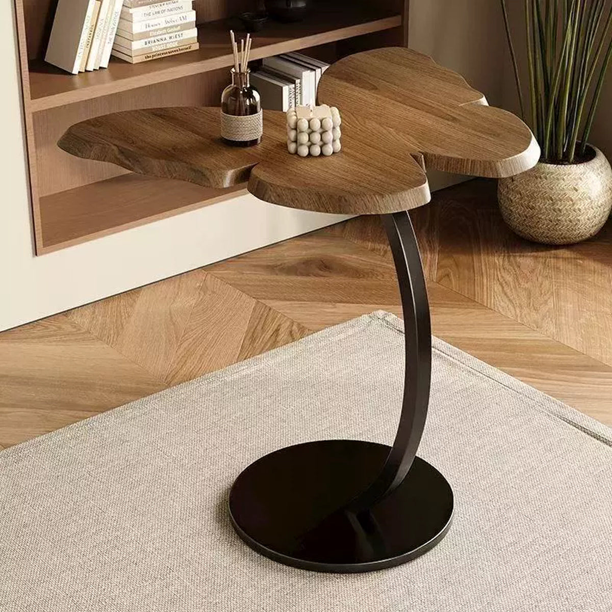 Butterfly Coffee Table with Wooden Top for Living and Break Room
