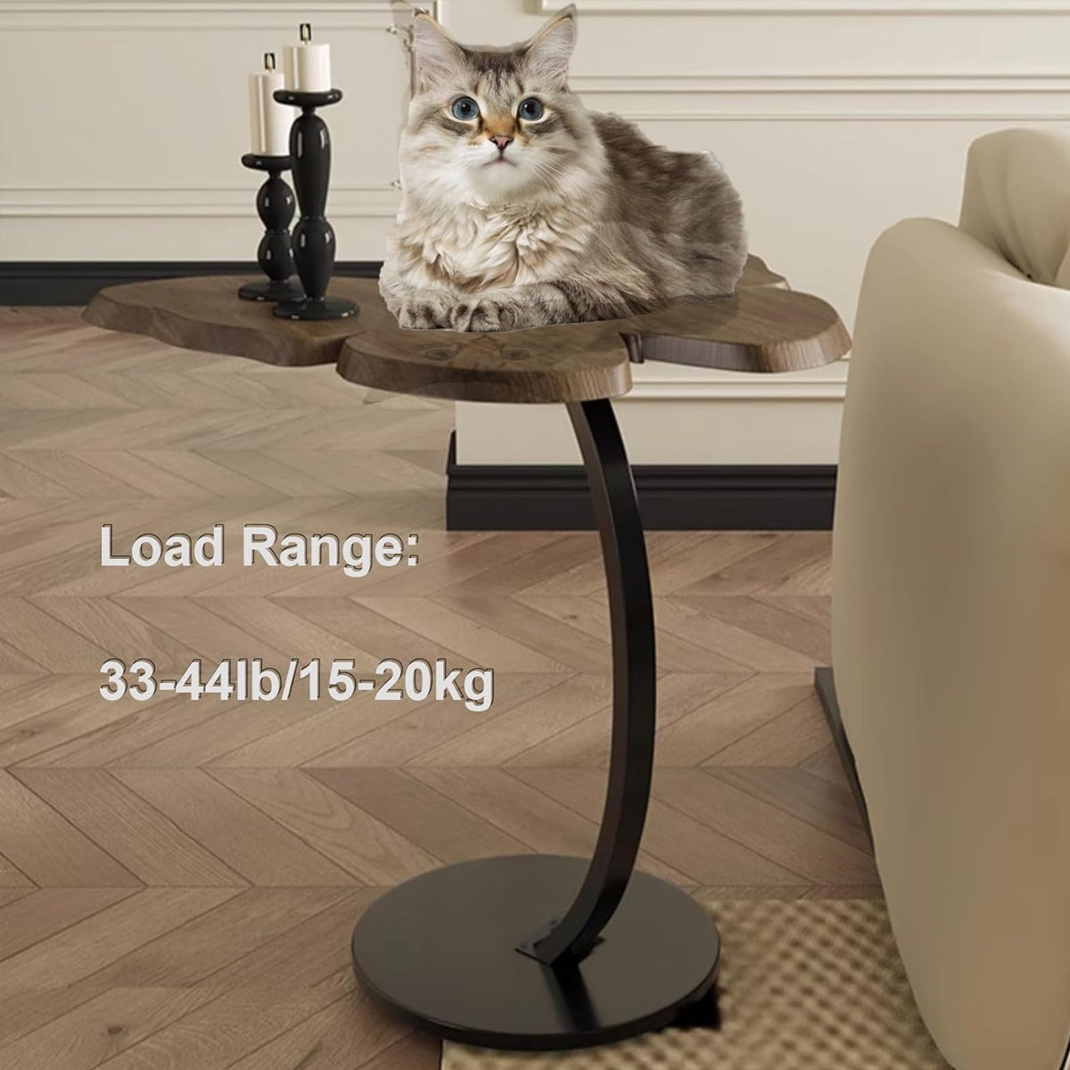 Butterfly Coffee Table with Wooden Top for Living and Break Room