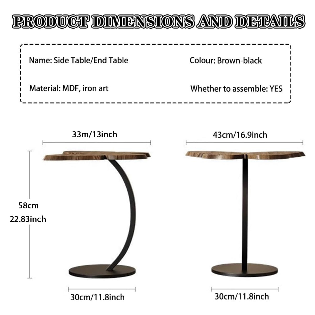 Butterfly Coffee Table with Wooden Top for Living and Break Room