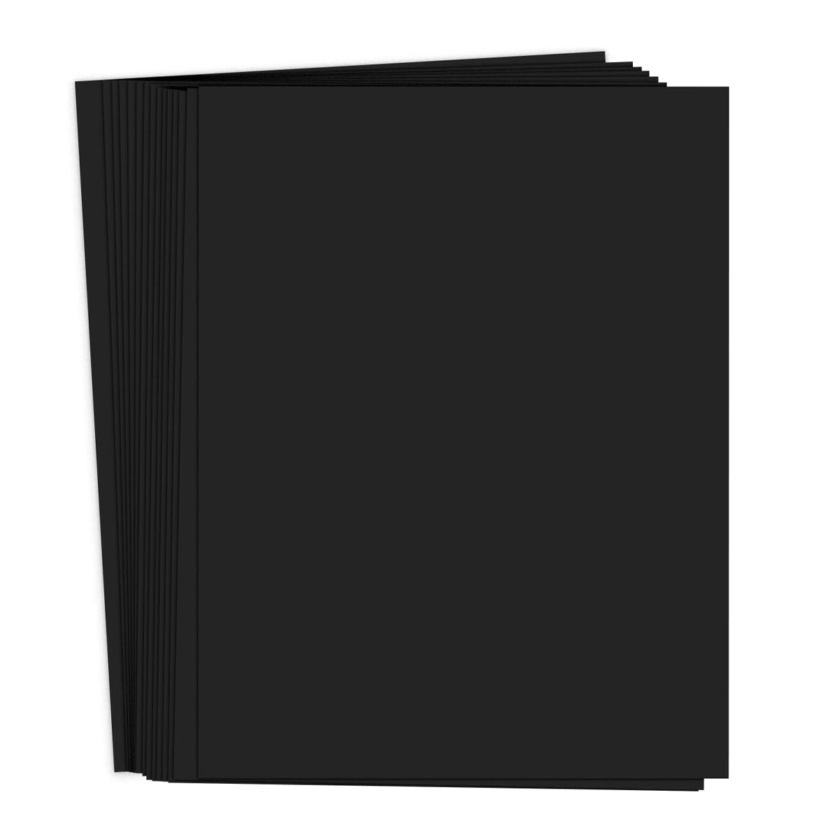Black Cardstock Paper Thick Sheets for Craft Projects