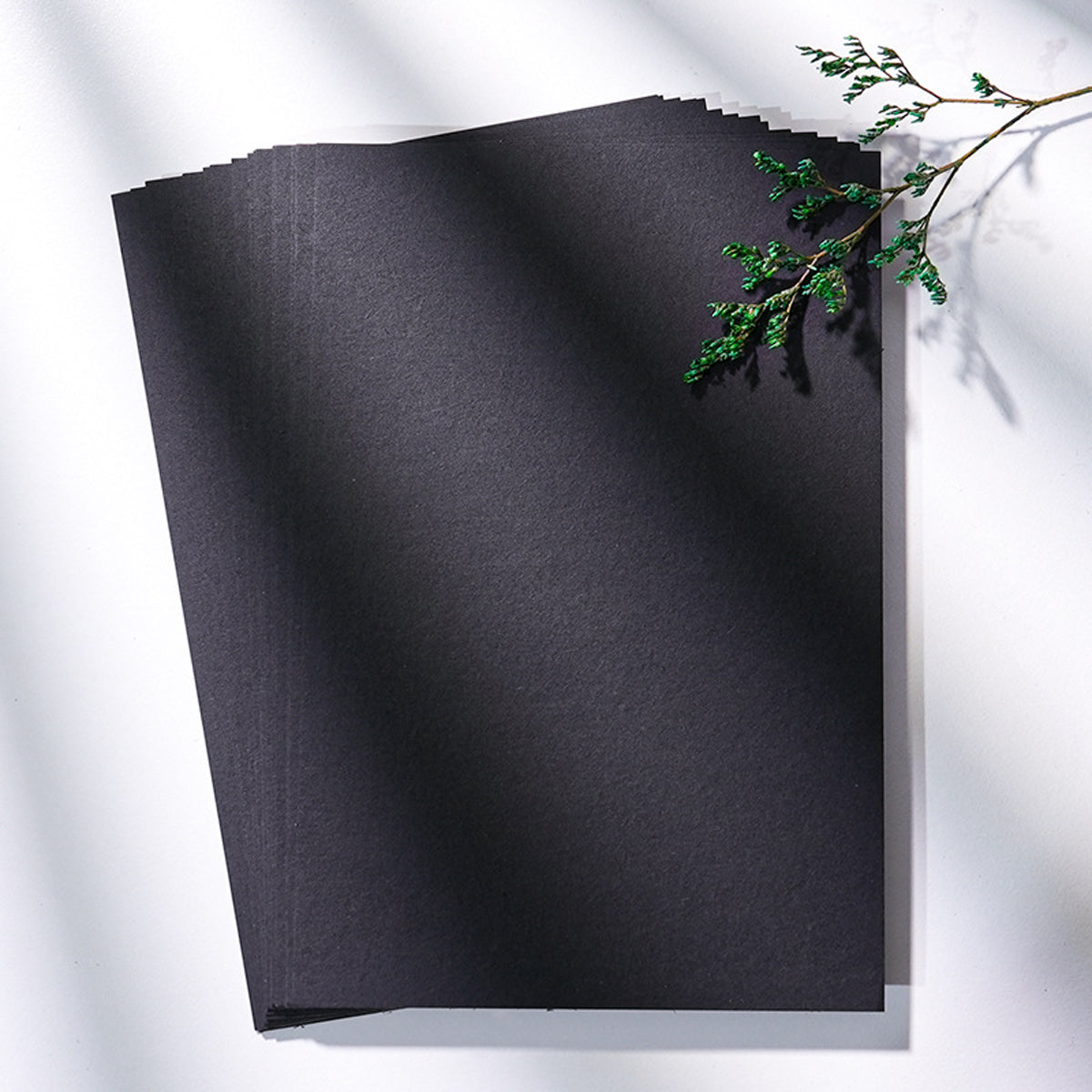 Black Cardstock Paper Thick Sheets for Craft Projects