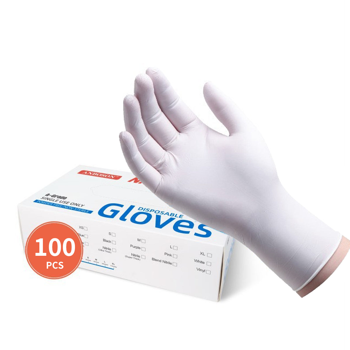 100pcs Disposable Food Grade Gloves for Catering