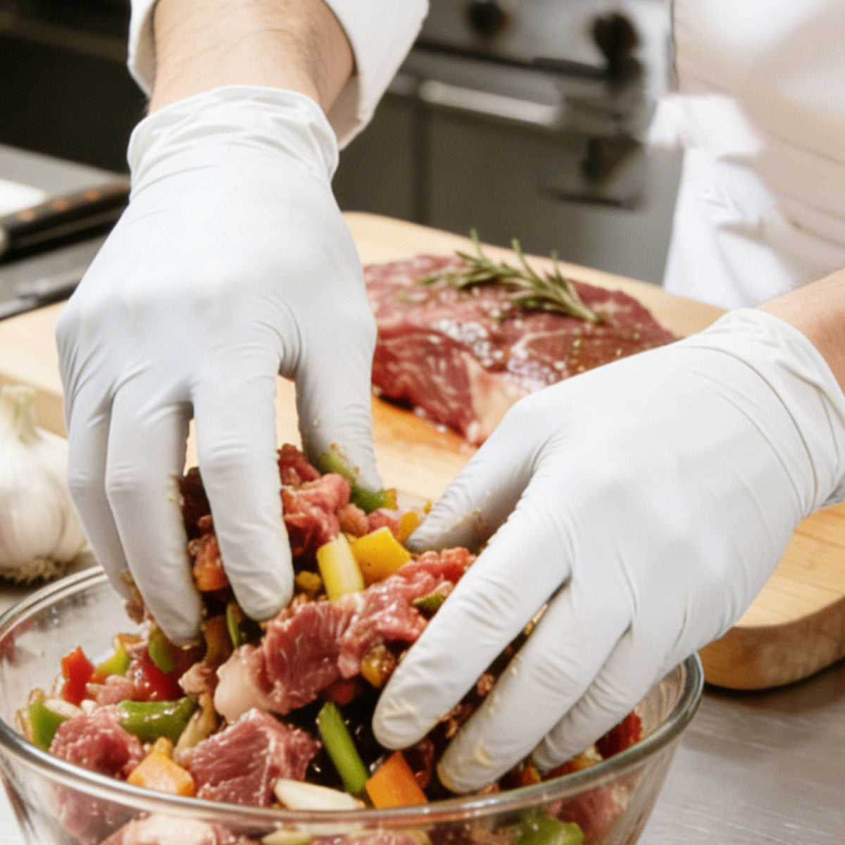 100pcs Disposable Food Grade Gloves for Catering