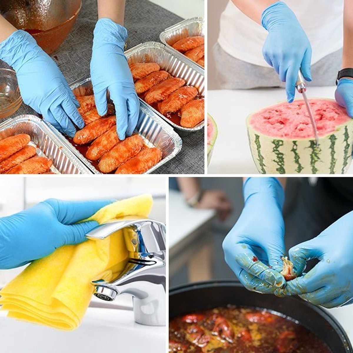 100pcs Disposable Food Grade Gloves for Catering