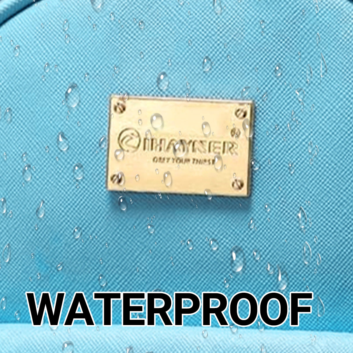 Blue Butterfly Shoulder Bag PU Leather Tote Student Schoolbag Backpack for Girls