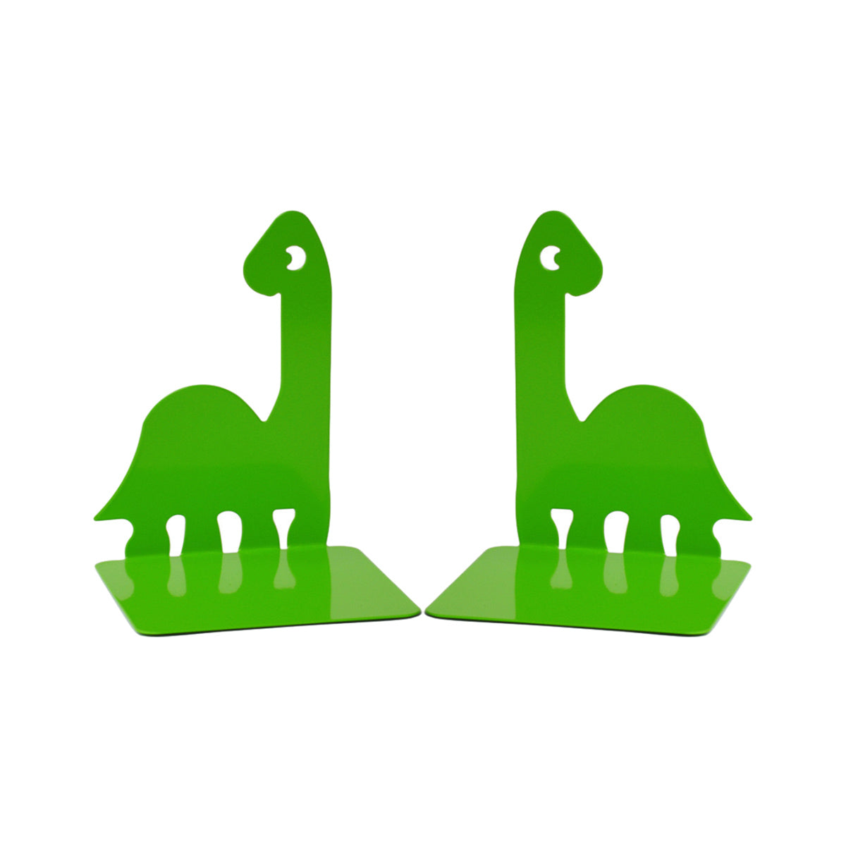 1 Pair Cartoon Dinosaur Metal Bookends Decorative Desktop Book Holder