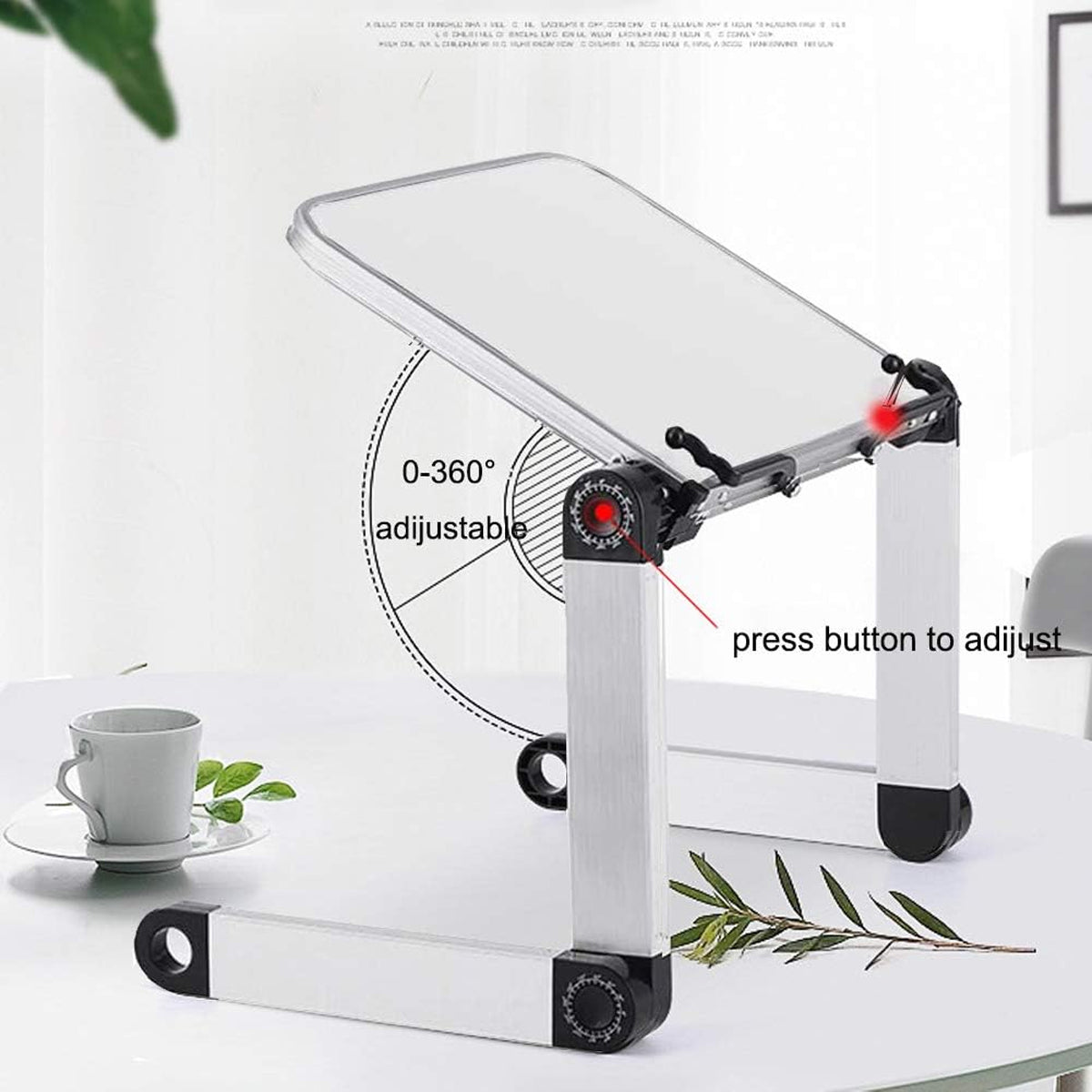 Adjustable Portable Reading Stand with Rotating Book Holder