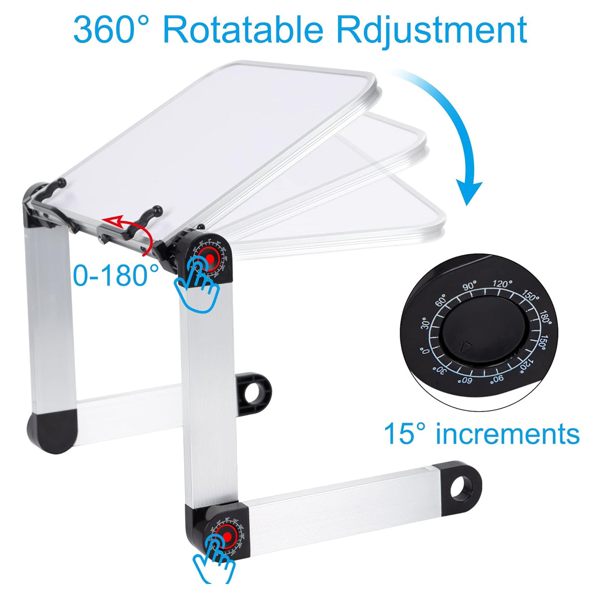 Adjustable Portable Reading Stand with Rotating Book Holder