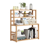 3-Tier Bamboo Bookshelf for Desktop Storage