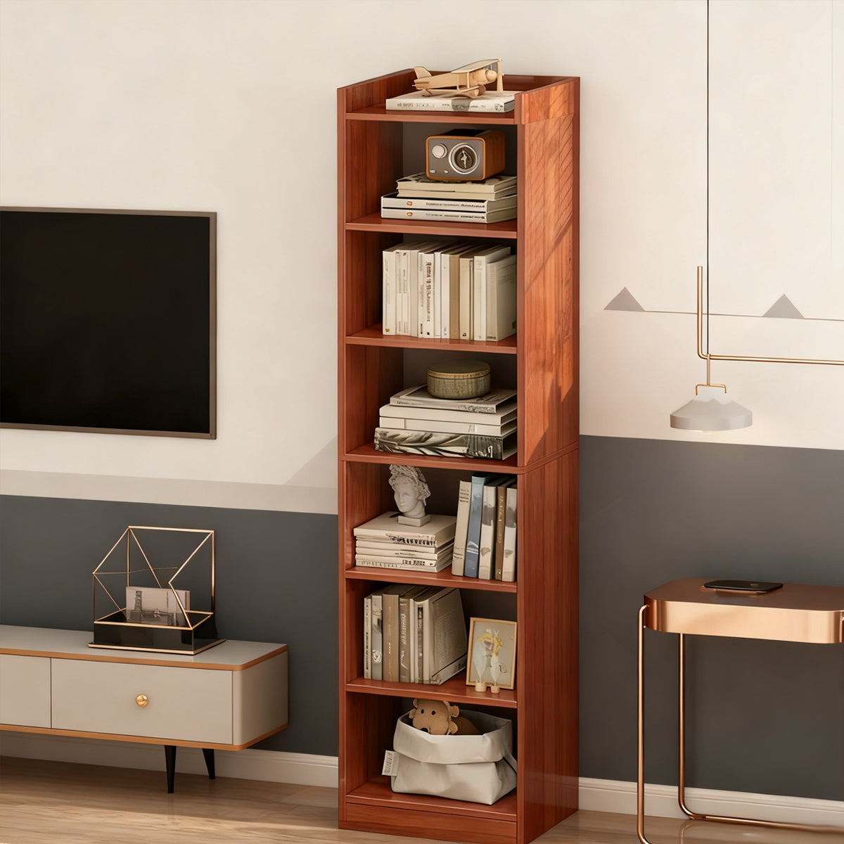 7 Tier Floor Standing Storage Shelf for Home Office Organization