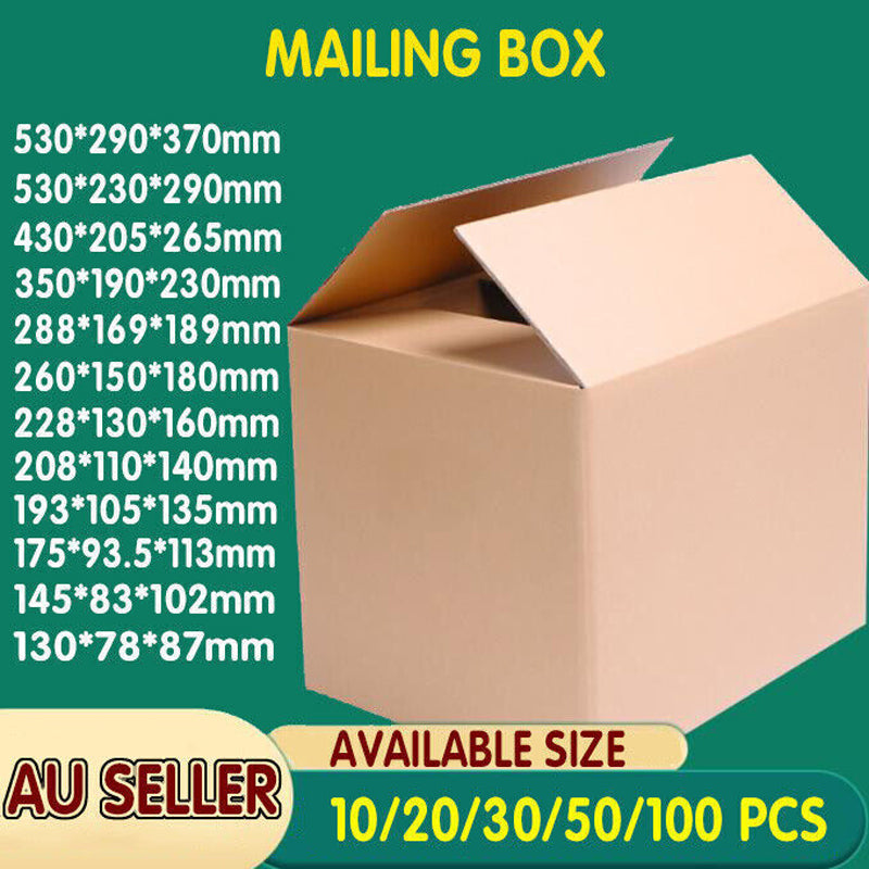 Mailing Boxes 3-Layer Cardboard Parcel Cartons Set