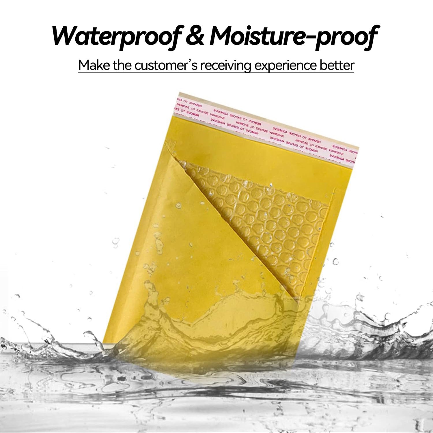 25 Pcs Bubble Mailer Envelopes Kraft Padded Yellow Bags